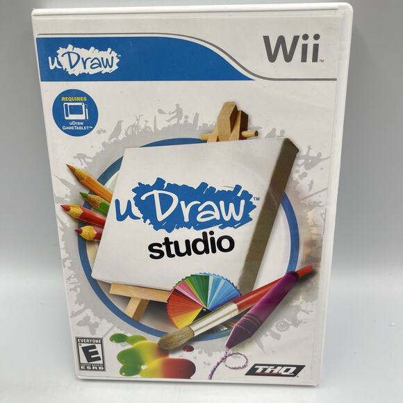 uDraw Studio Wii (Nintendo Wii, 2010) Complete w/ Manual - Tested U DRAW - Picture 1 of 6